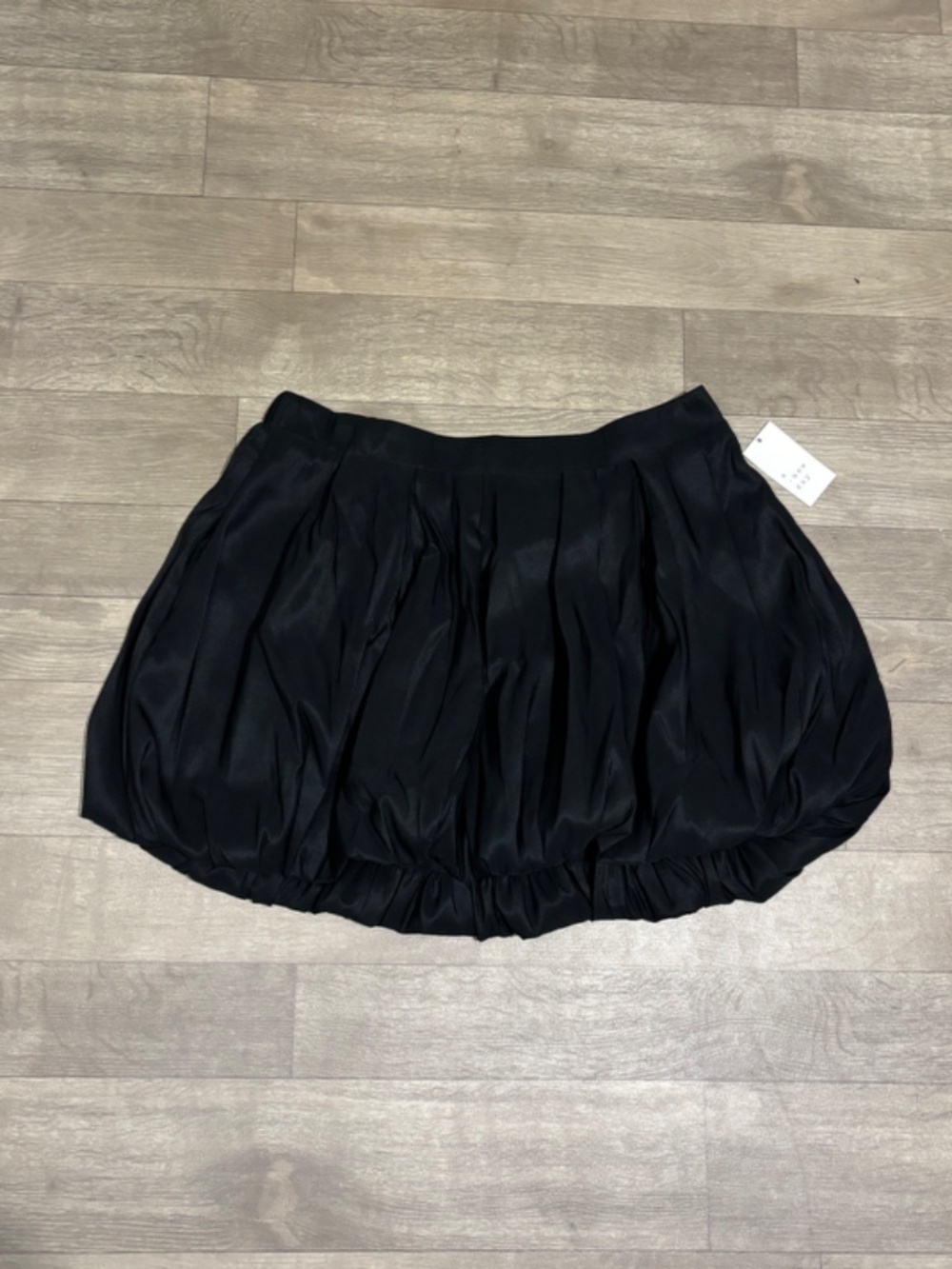A New Day Women's Bubble Hem Mini Skirt with Hidden Pockets Black - Picture 8 of 12